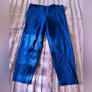 SOHO apparel ltd size PXL blue fitted ankle dress pants. Elastic waist.